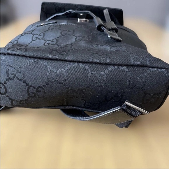 Gucci Charcoal Monogram Backpack - Picture 7 of 16